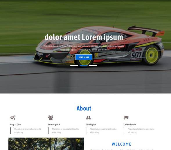 专业赛车拉力赛网站模板_php网站模板